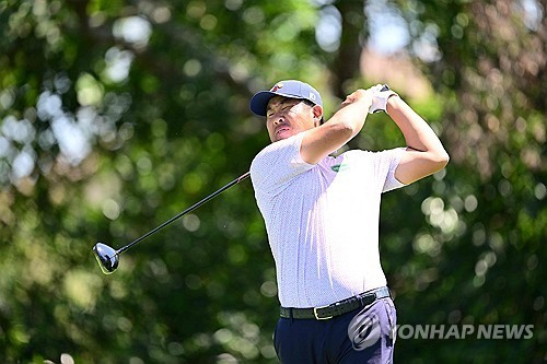 안병훈의 티샷. 사진[AFP/게티이미지=연합뉴스]