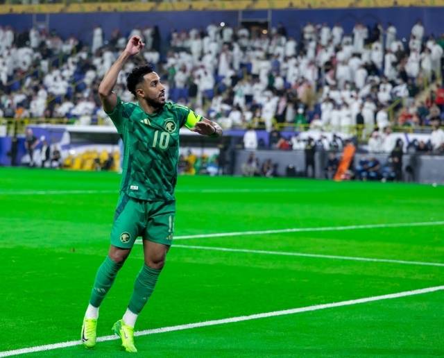 살렘 알 도사리는 중국을 무너뜨렸다. 사진=사우디 아라비아 축구 연맹 SNS