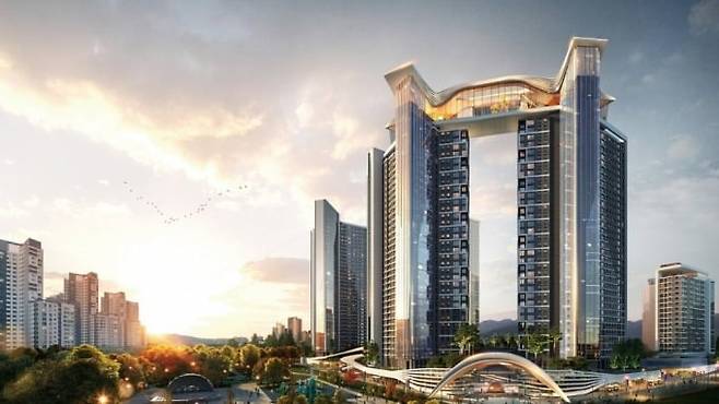 과천주공5단지 재건축 조감도/사진=대우건설