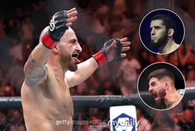 볼카노프스키(왼쪽)가 마카체프(오른쪽 위)와 토푸리아의 대결을 전망했다. /게티이미지코리아