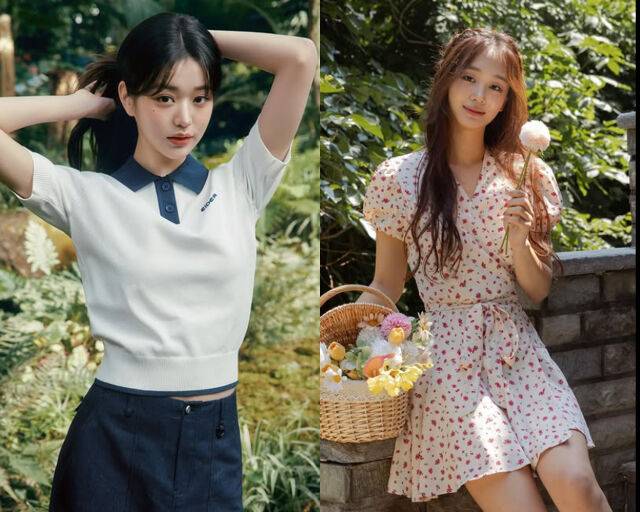 '아이브'의 장원영과 재벌4세 이주영의 인연이 알려졌다. / (왼쪽) 장원영 SNS 캡처, (오른쪽) 이주영 SNS 캡처