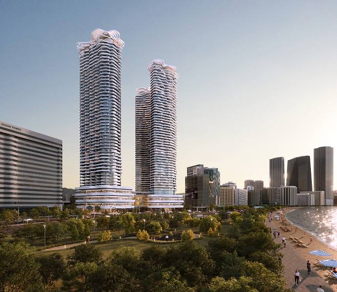 부산 해운대구 옛 그랜드호텔 부지에 들어설 관광숙박시설. 사업 시행사 ㈜엠디엠플러스 제공