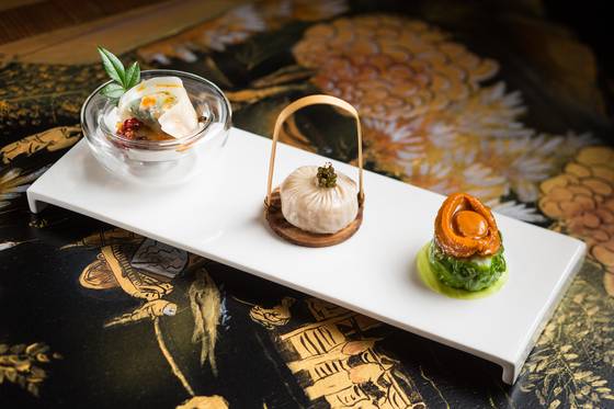 Dim sum platter served at the three-star Michelin restaurant Jade Dragon in Macau [MELCO RESORTS AND ENTERTAINMENT]