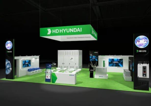 HD현대일렉트릭 '디스트리뷰테크 2025' 부스 조감도, HD현대일렉트릭 제공