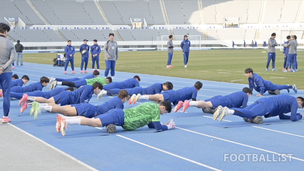 대한민국 남자 축구대표팀. 서형권 기자
