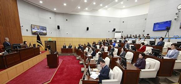 대전 서구의회가 21일 제288회 임시회를 개회하고 있다.[사진=서구의회]