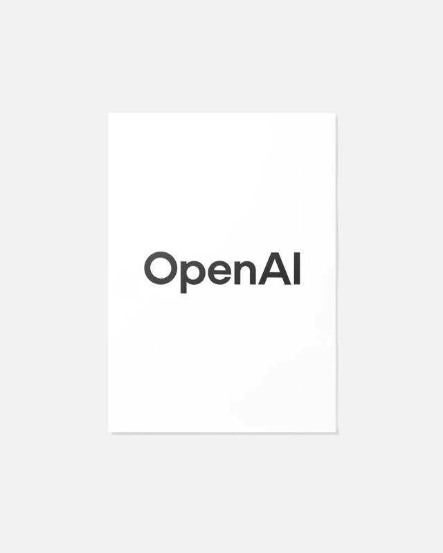 오픈AI 로고. 홈페이지