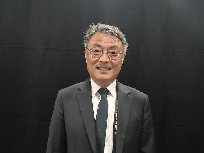 양명석 한국여자축구연맹 회장 [촬영 이의진]