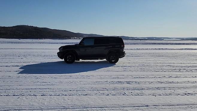 HL만도 윈터 테스트 모습