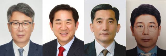 좌로부터 임정현-정연송-박세형-정의석 공동어시장 대표이사 후보. 쿠키뉴스db&nbsp;