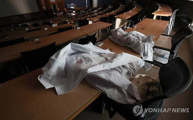 조용한 의과대학 강의실 [연합뉴스 자료사진]