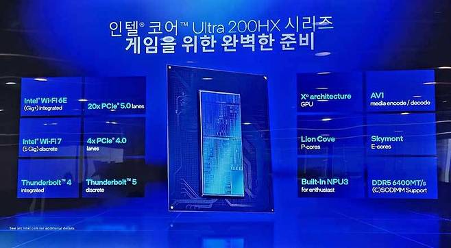 오멘 맥스 16'의 두뇌인 ‘인텔 코어 울트라 9 200HX(애로우레이크)’ / 출처=IT동아