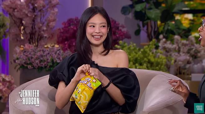 '제니퍼 허드슨 쇼'에 출연한 제니/사진=제니퍼 허드슨 쇼 공식 유튜브 영상 캡처