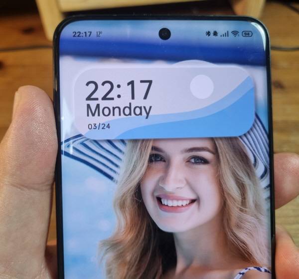 샤오미 15 울트라 전면부 디스플레이. 정옥재 기자