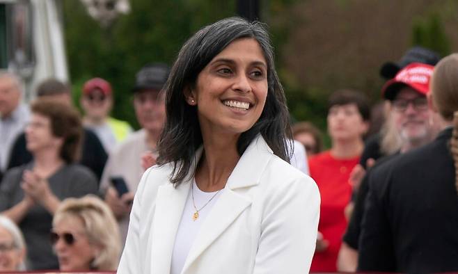 J D 밴스 부통령의 부인 우샤 밴스. AP연합뉴스