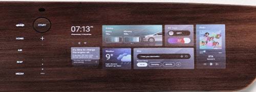 히든 디스플레이 필름을 적용한 전장용 IML 제품(사진=인탑스)