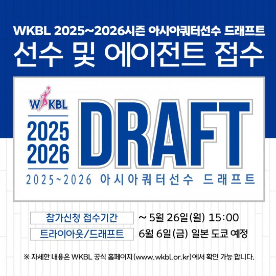 WKBL 아시아쿼터 드래프트. 사진[연합뉴스]