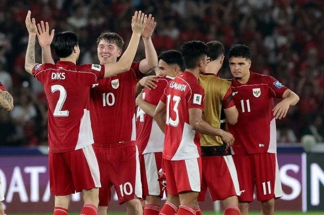 인도네시아는 바레인과의 C조 홈 경기에서 1-0 승리했다. 패트릭 클루이베르트 감독 부임 후 첫 승리다. 사진=EPA=연합뉴스 제공