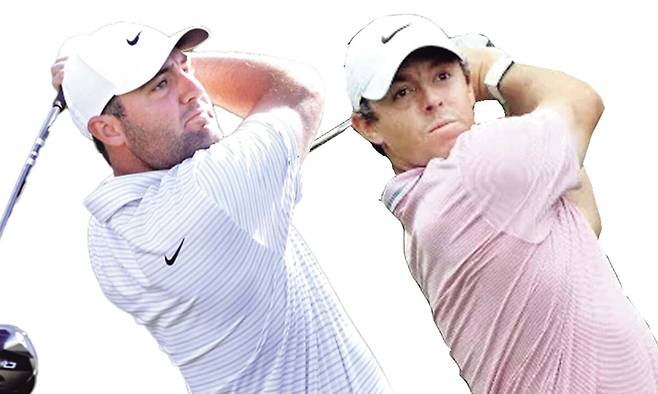 셰플러(왼쪽), 매킬로이