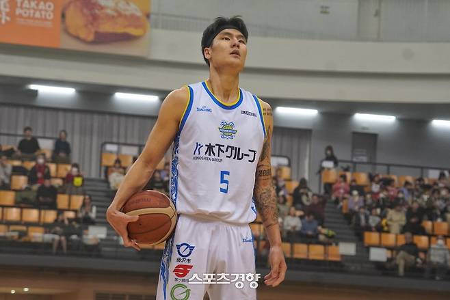 일본 B3리그 쇼난 소속 정희현. 본인 제공