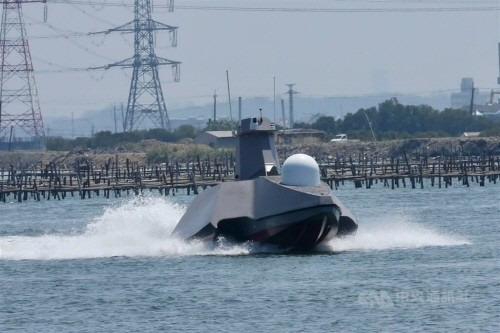 대만국제조선공사(CSBC)의 무인수상정(USV) [대만 중앙통신사 캡처. 재판매 및 DB 금지]