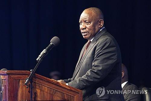 시릴 라마포사 남아프리카공화국 대통령 [AP 연합뉴스 자료사진. 재판매 및 DB 금지]