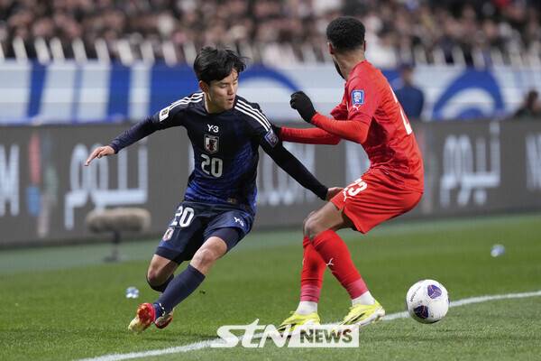 일본 대표팀의 쿠보 다케후사. 사진┃뉴시스/AP