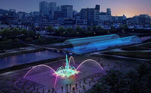 청주대교 일원 수경시설 개량사업 예상 조감도. [사진=청주시]