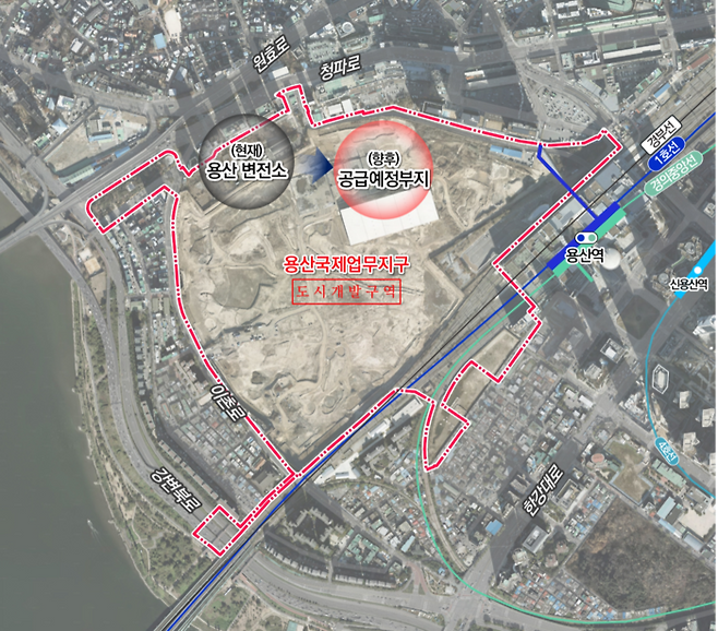 한전 공급 필지 위치도