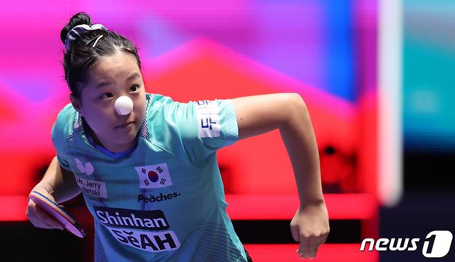 신유빈. 2024.2.21/뉴스1 ⓒ News1 이동해 기자