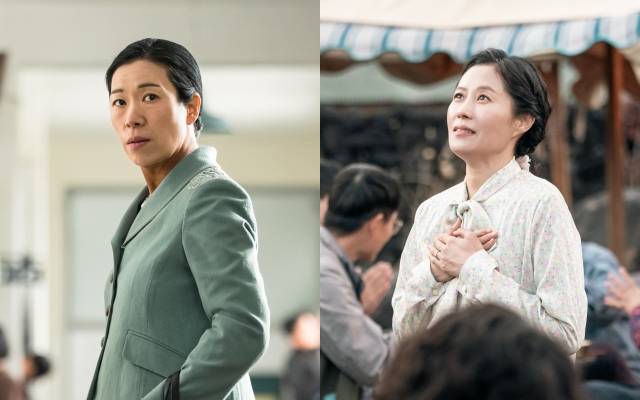 배우 염혜란(왼쪽)과 문소리가 넷플릭스 '폭싹 속았수다'를 통해 시청자들에게 여운을 안기고 있다. /넷플릭스