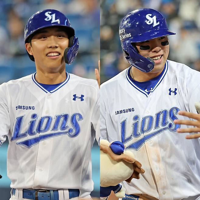 삼성 이재현-김영웅. 삼성 제공