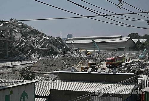 ▲ 사고가 난 방콕 고층건물 건설 현장 [AFP 연합뉴스]
