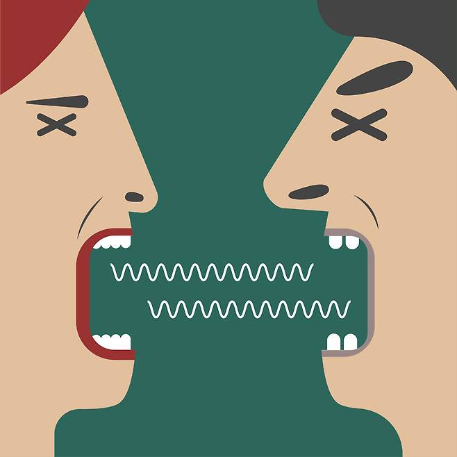 서로 친한 평온한 상태보다는 갈등이 생기거나 증오가 들끓을 때 얘깃거리가 늘고 편가르기가 정치 담론에서 더 먹히는 경향도 다분하다. 게티이미지뱅크