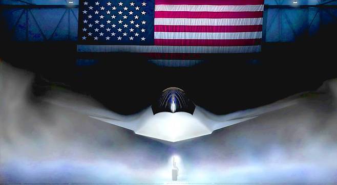 미 공군이 공개한 F-47의 이미지 렌더링. 미 공군 홈페이지 캡처