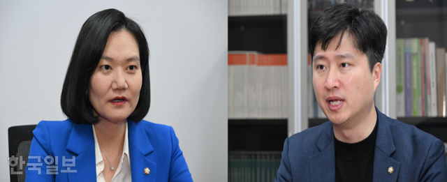 28일 서울 영등포구 여의도 국회 의원회관에서 김남희(왼쪽 사진) 더불어민주당 의원과 우재준국민의힘 의원이 본보와 각각 인터뷰하고 있다. 고영권 기자