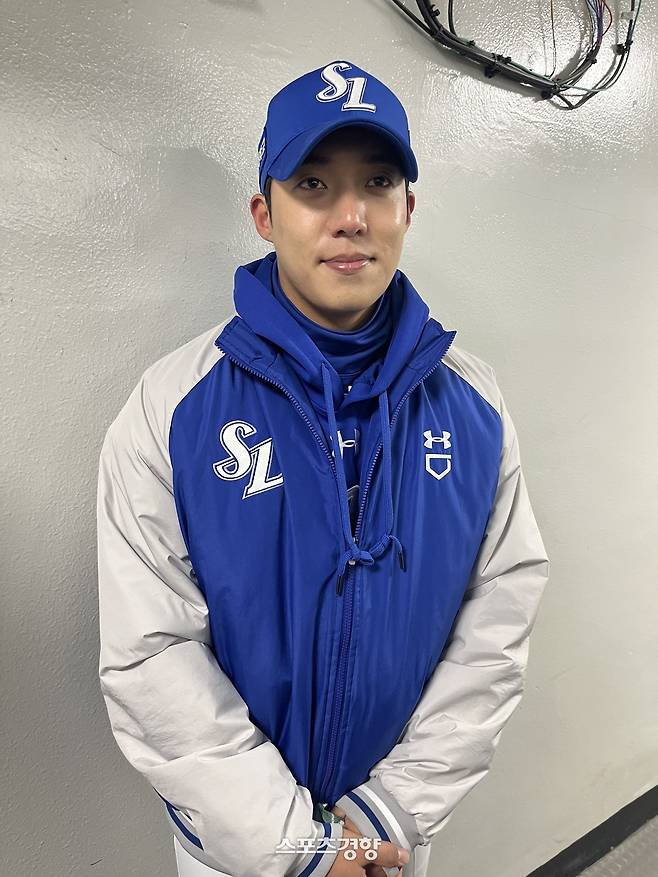 삼성 원태인이 29일 잠실 삼성전을 마치고 인터뷰하고 있다. 잠실 | 김하진 기자