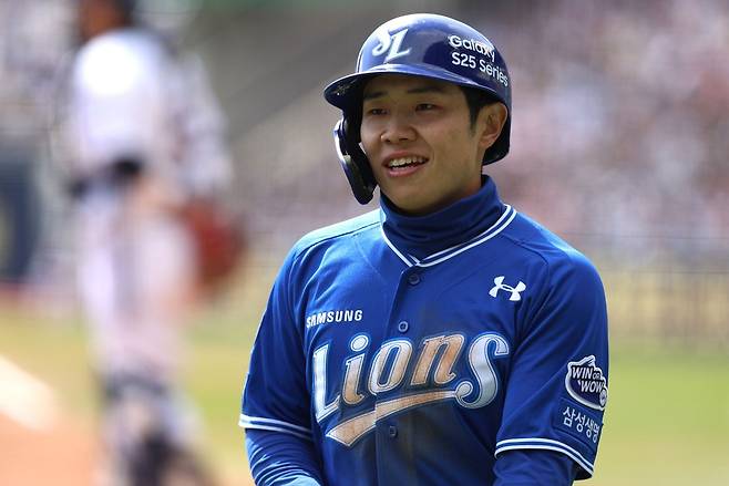 30일 잠실 두산전에 출전한 삼성 김지찬. 삼성 라이온즈 제공