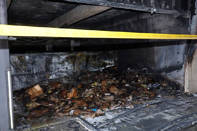 31일 오후 1시 45분께 광주 광산구 신가동 한 종합병원 어린이집 지하주차장에서 불이 났다가 35분 만에 꺼졌다. (사진=연합뉴스)