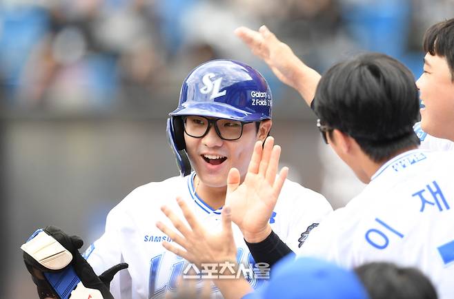 윤정빈이 올시즌도 ‘삼성 마동탁’탁‘으로 부릴 수 있는 활약을 이어갈까. 대구 | 박진업 기자 upandup@sportsseoul.com