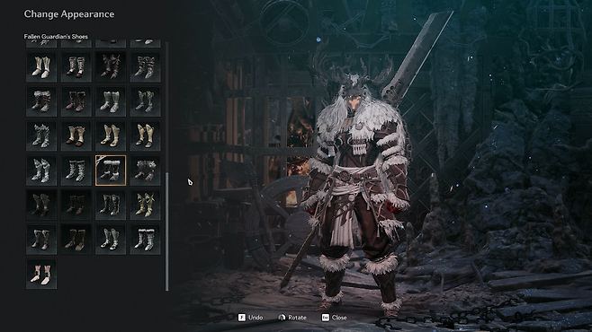 ▲ 볼바이노를 처치하면 획득할 수 있는 '타락한 수호신' 세트