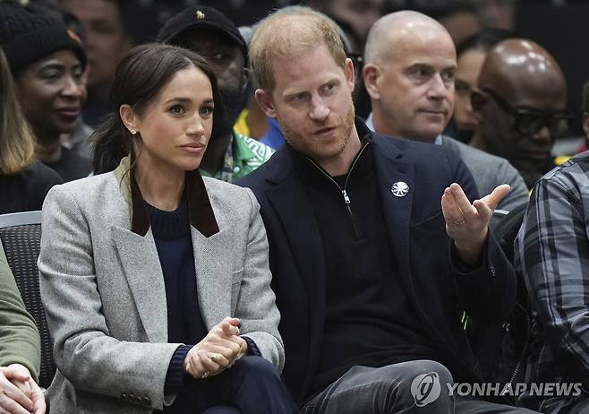 해리 왕자 부부 [AP 연합뉴스 자료사진 재판매 및 DB 금지]