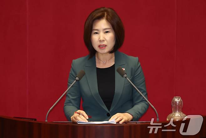 국회 보건복지위원회 국민의힘 간사인 김미애 의원이 발언하고 있다. 2024.9.12/뉴스1 ⓒ News1 김민지 기자