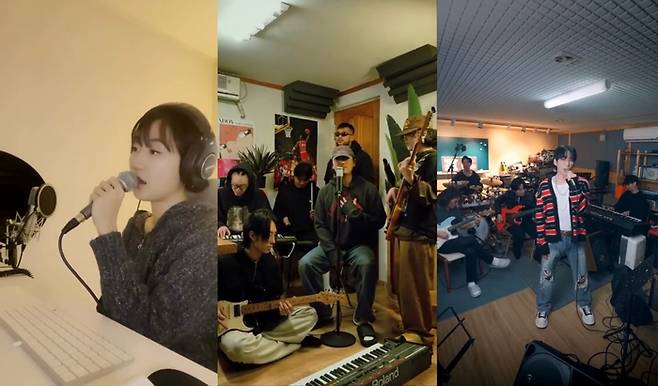 허회경, 아도이, 10cm. 사진 | 각 챌린지 영상