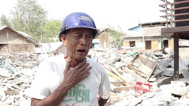 키웨 나인은 지진으로 숨진 5살 난 손녀에 대해 이야기하며 눈물을 흘렸다