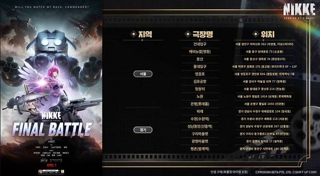 니케 영화 파이널 배틀 예고