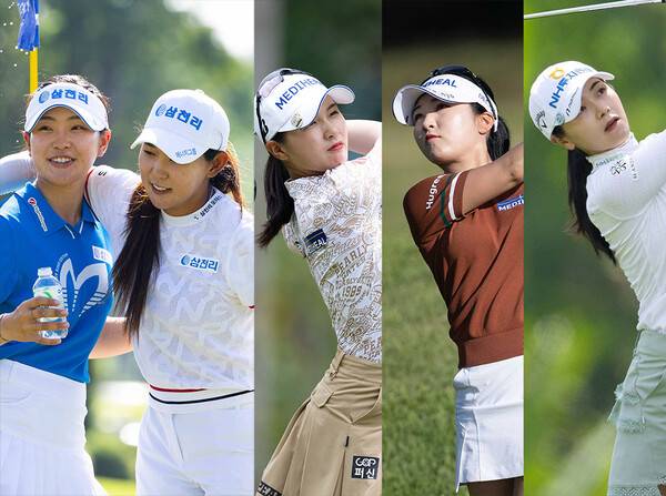2025년 한국여자프로골프(KLPGA) 투어 '국내 개막전' 두산건설 위브 챔피언십에 출전하는 유현조, 박보겸, 박현경, 이예원, 이가영 프로. 사진제공=KLPGA