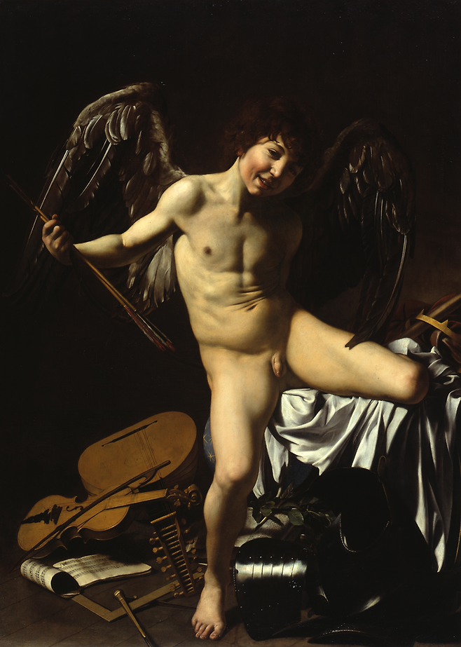Caravaggio (Michelangelo Merisi) [Cupid as Winner], 1601/02 ©Gemäldegalerie