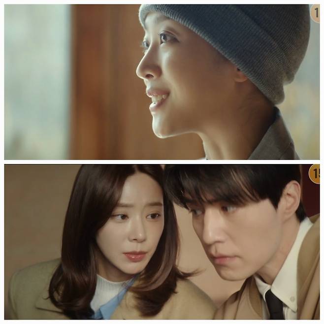 조보아가 스님으로 변신해 전남편 이동욱에게 묵직한 조언을 전했다.사진=tvN ‘이혼보험’ 캡처