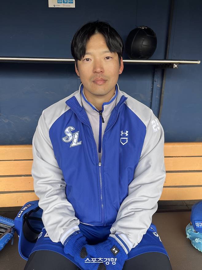 삼성 백정현이 지난 3월30일 잠실구장에서 인터뷰하고 있다. 잠실 | 김하진 기자